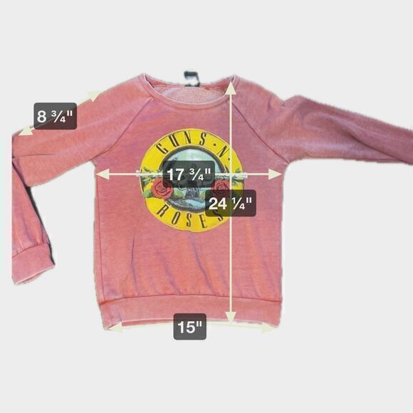 Bravada Top Guns n ‎ Roses long sleeve size s/p small - Picture 5 of 5